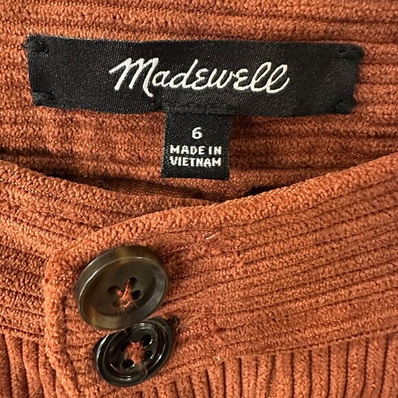 NWOT Corduroy High-Rise Tapered Pants (size 6) - Picture 6 of 6